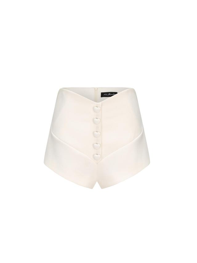 Annica Heart Shorts (White) (Final Sale) Product Image