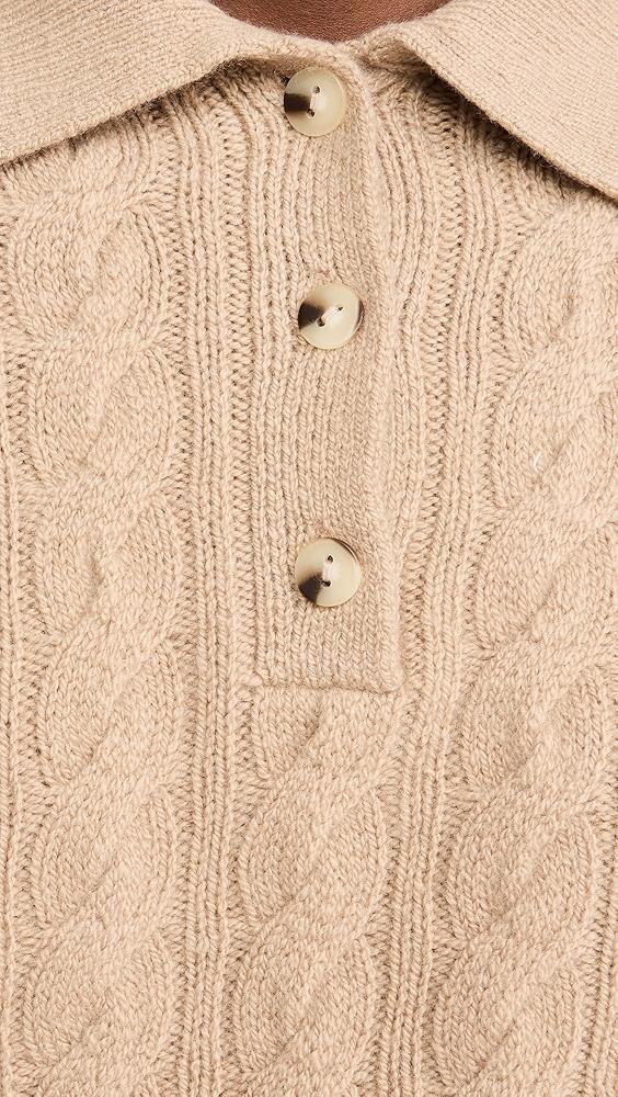 Vince Cable Knit Polo | Shopbop Product Image