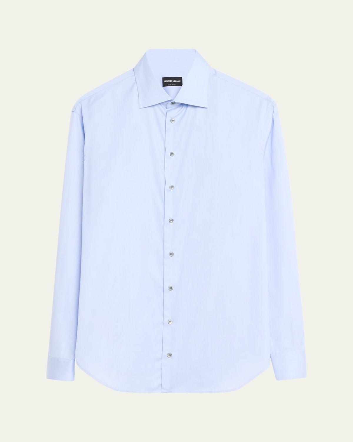 Mens Thin-Stripe Dress Shirt Product Image