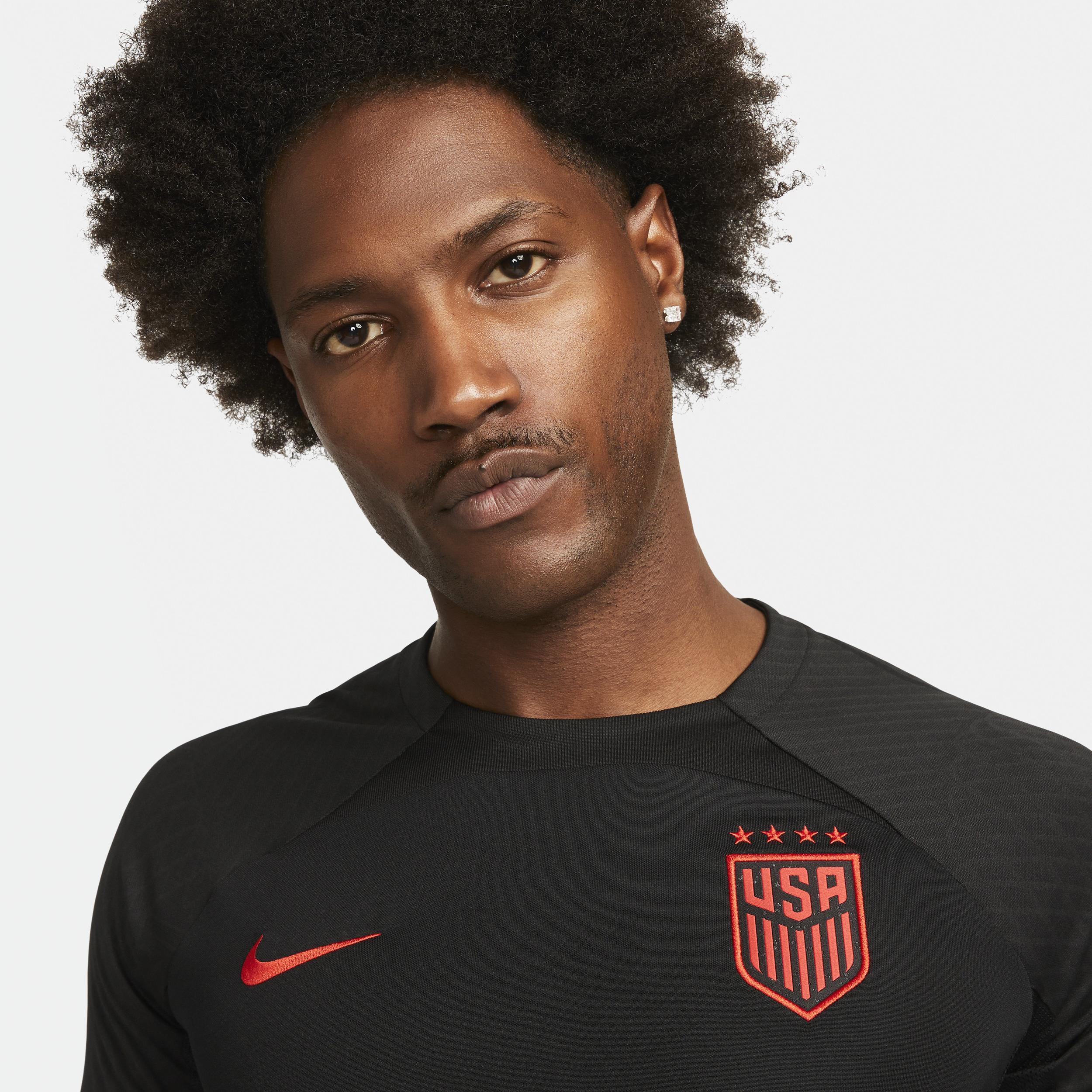 Mens Nike Black Uswnt Strike Raglan Performance Jersey - Black Product Image