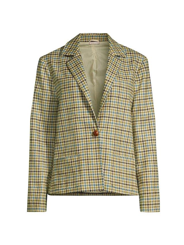 Womens Max Wool Houndstooth Blazer Product Image