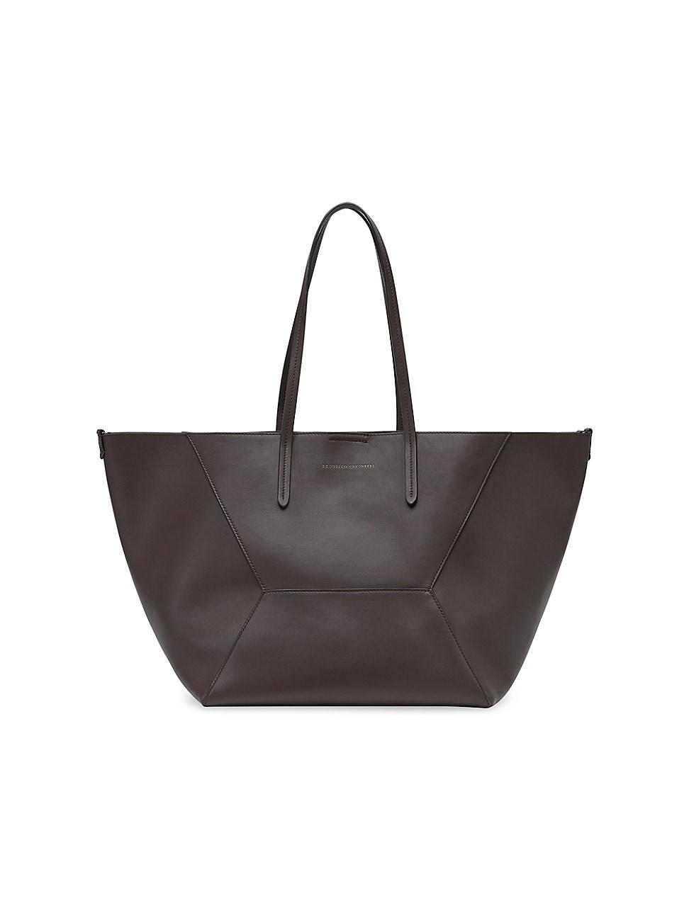 Womens Calfskin Shopper Bag With Monili Product Image