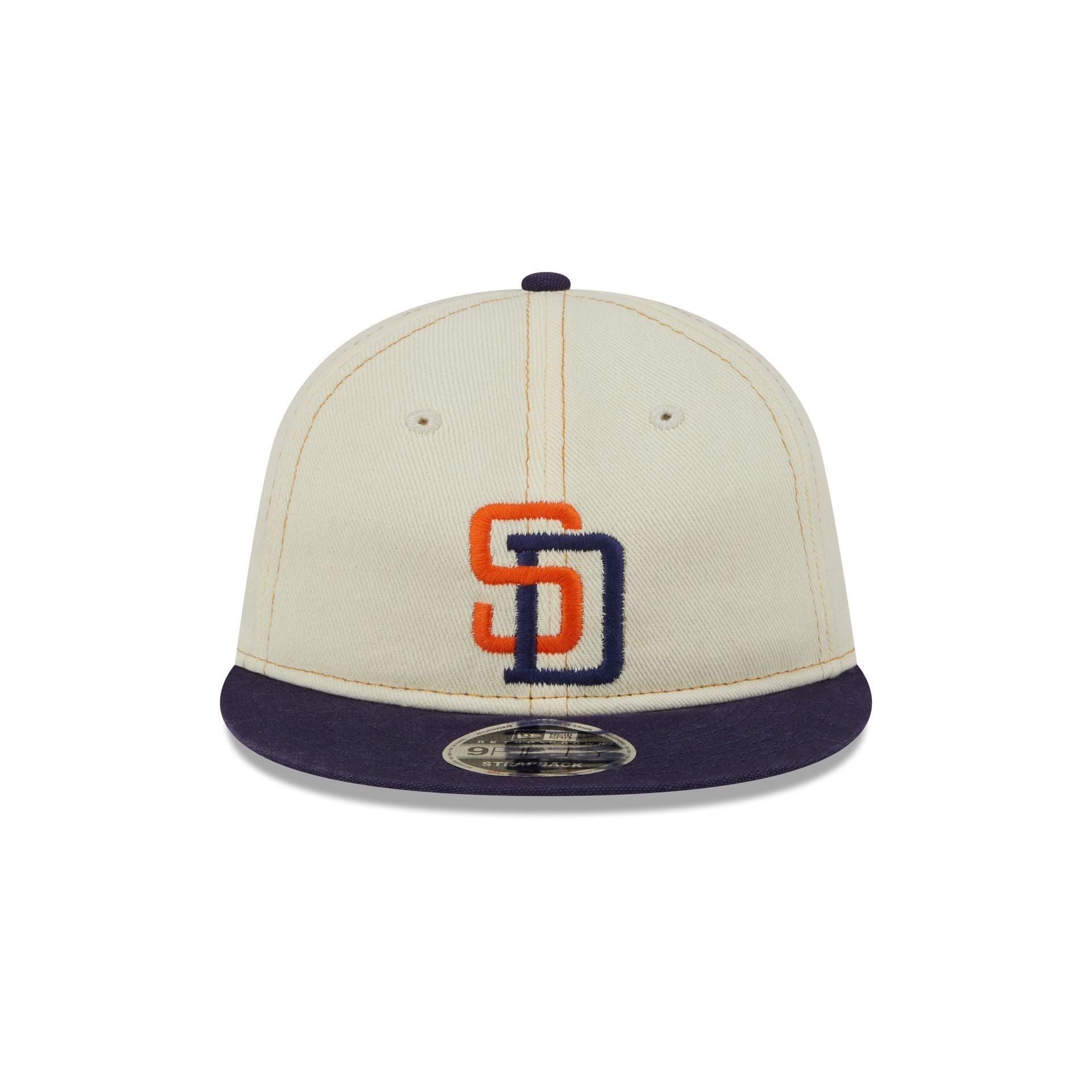 San Diego Padres Chrome Denim Retro Crown 9FIFTY Adjustable Hat Male Product Image