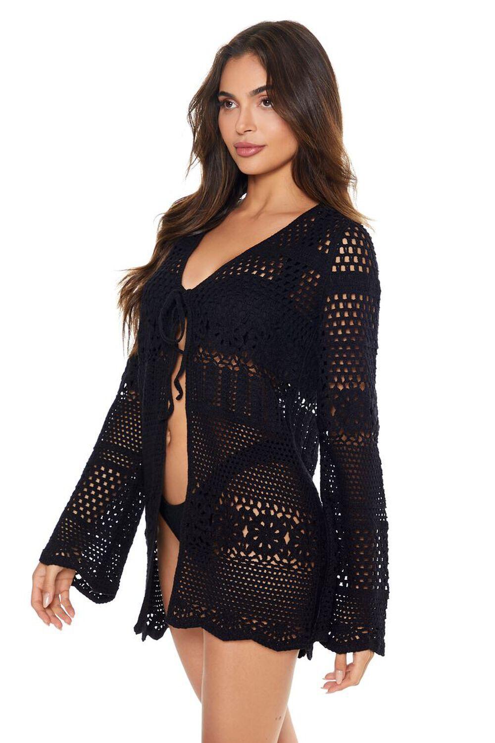 Crochet Swim Cover-Up Kimono | Forever 21 Product Image