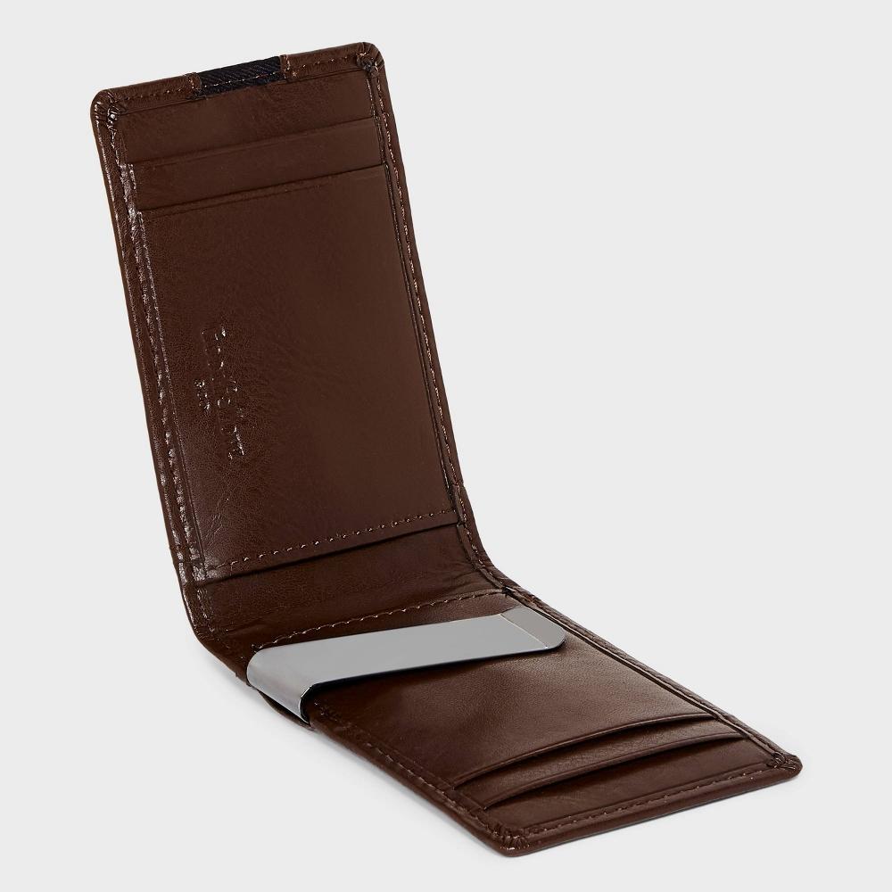 Men's RFID Bifold Wallet with Money Clip - Goodfellow & Co™ Brown Product Image