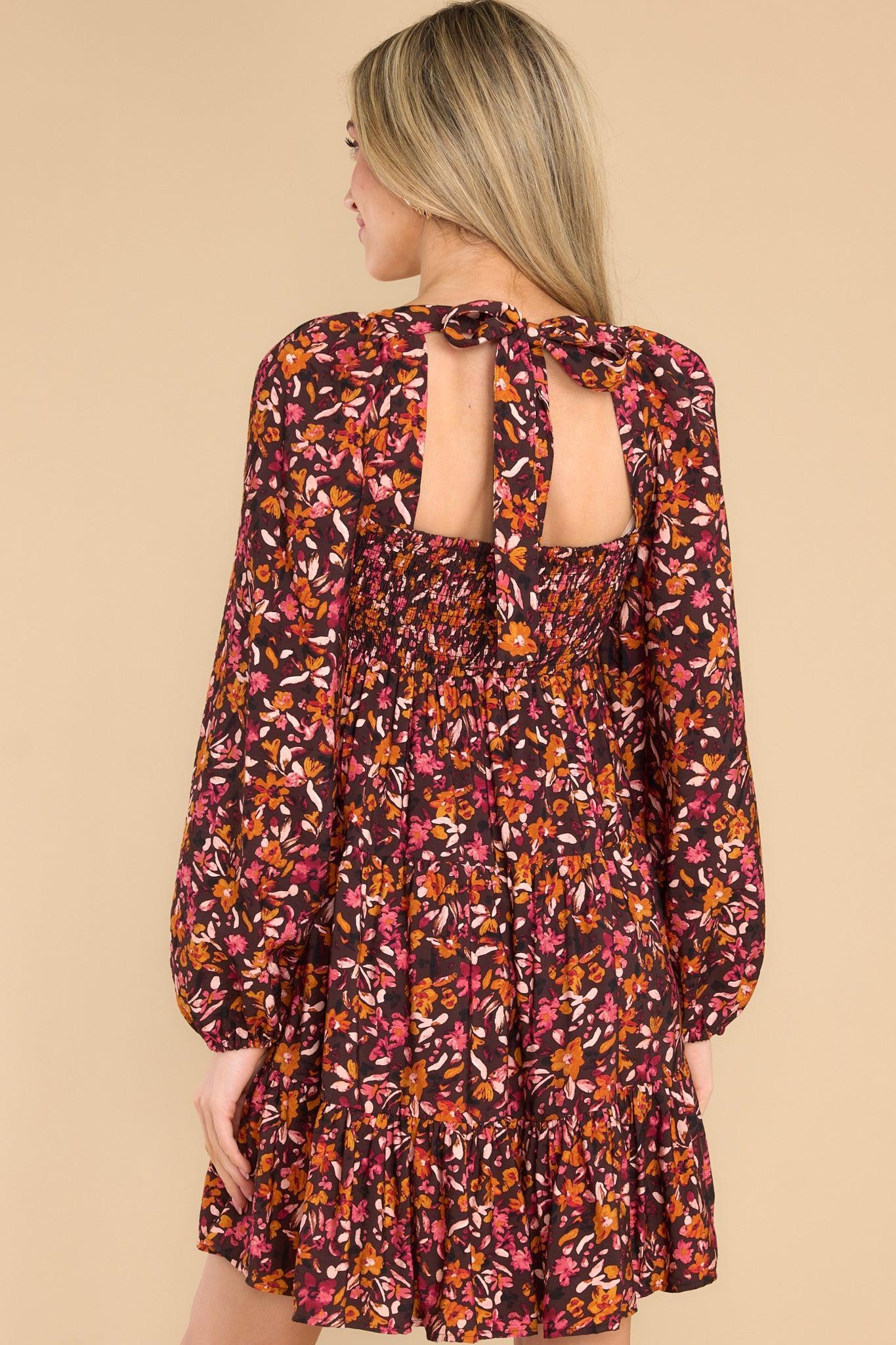 Sorrento Tie Back Floral Mini Dress Product Image