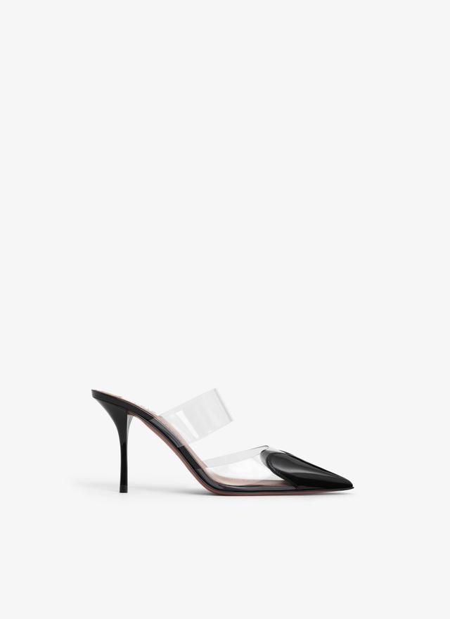 Black LE CŒUR MULES IN PATENT CALFSKIN Product Image