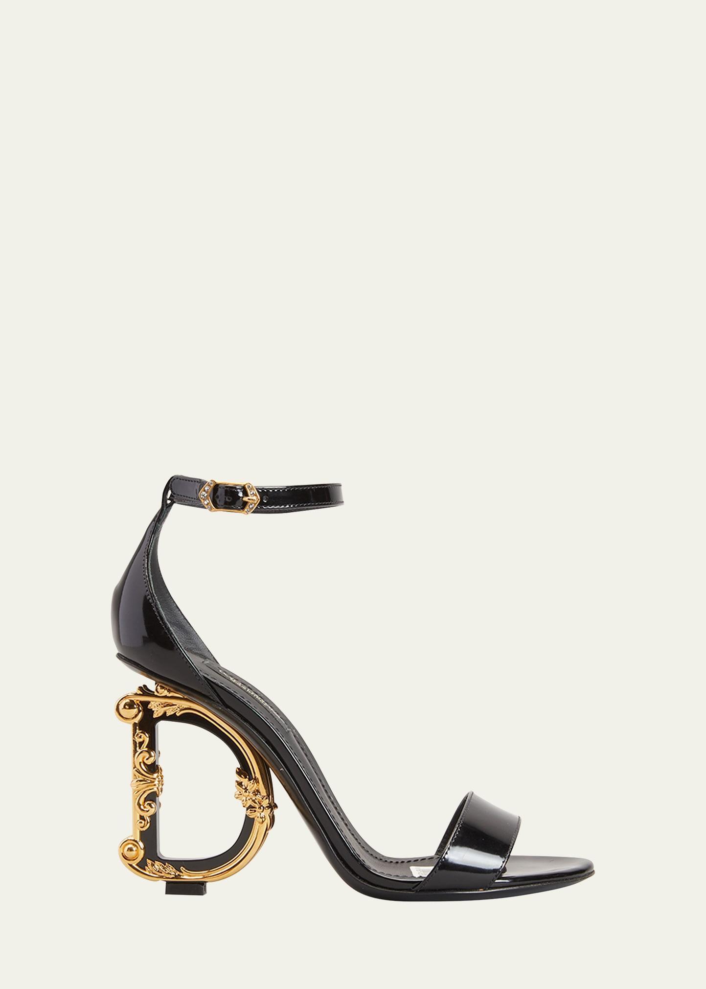 Dolce & Gabbana Keira Baroque DG Heel Sandal Product Image