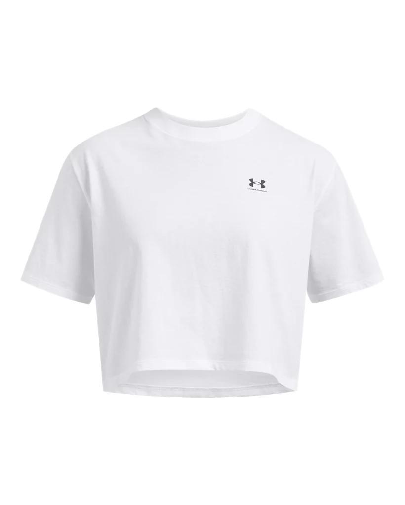 Women's UA Boxy Crop Logo Short Sleeve Product Image