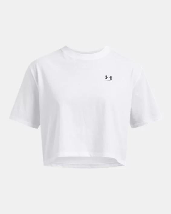 Women's UA Boxy Crop Logo Short Sleeve Product Image