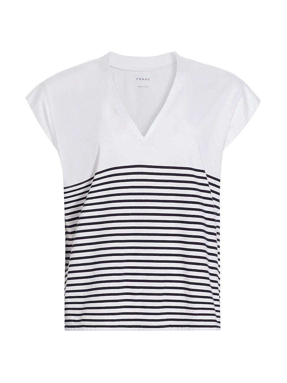 Womens Le Mid-Rise V-Neck T-Shirt Product Image