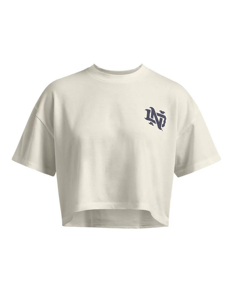 Women's UA Gameday Heavyweight Crop Boxy Collegiate T-Shirt Product Image