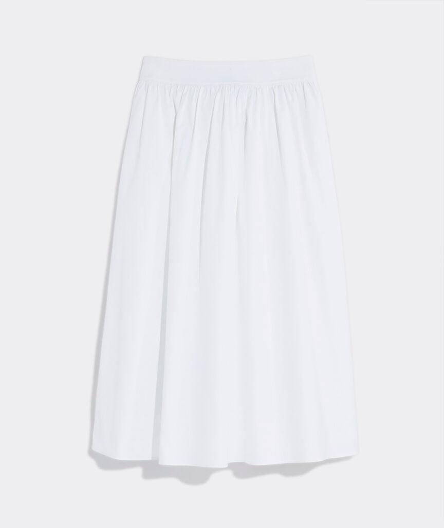 Poplin Midi Skirt Product Image