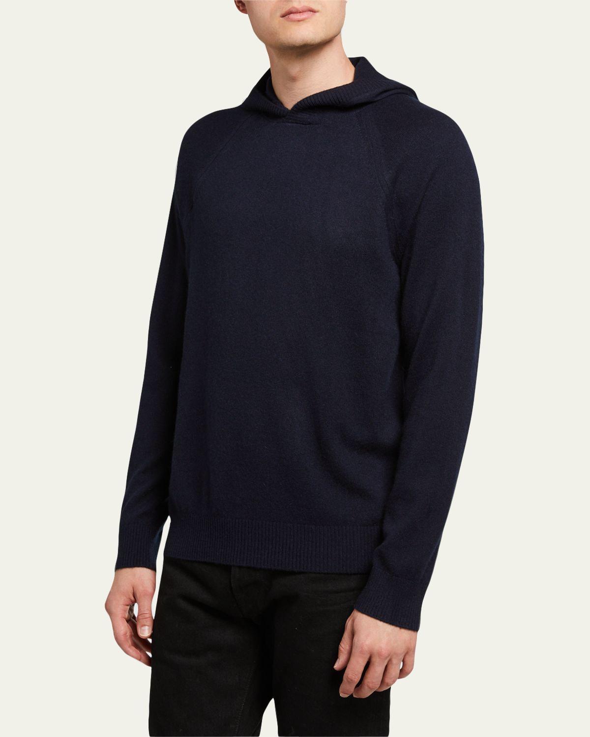 Mens Cashmere Pullover Hoodie Product Image