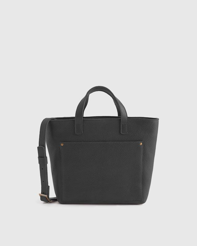 Full Grain Leather Mini Tote Product Image