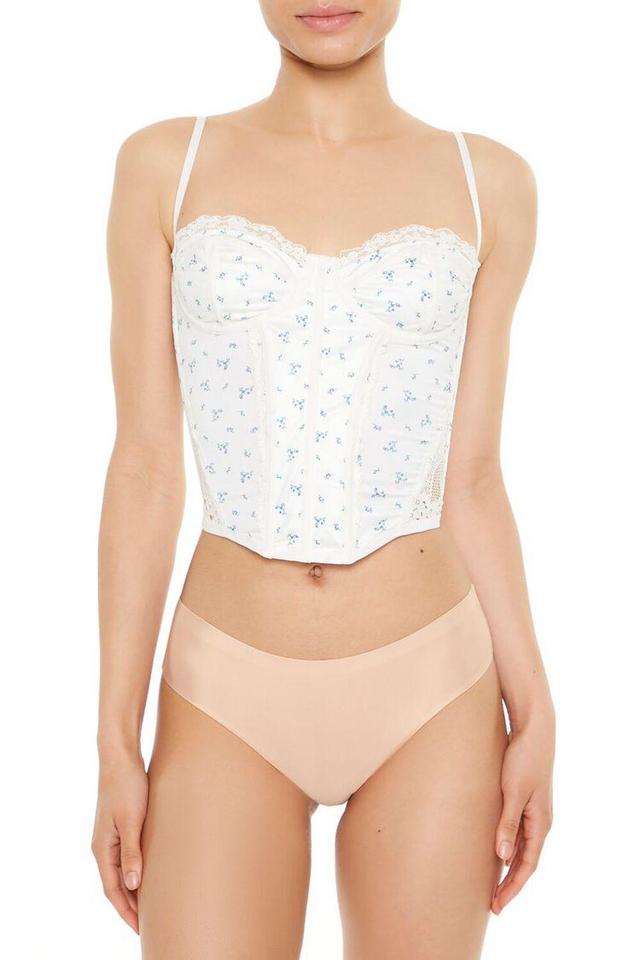 Floral Print Lingerie Corset Cami | Forever 21 Product Image