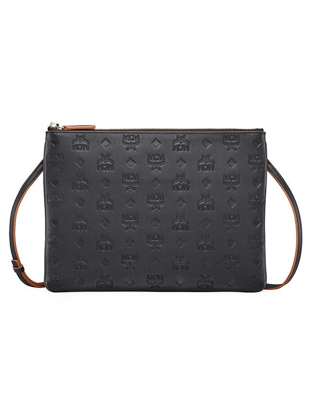 Klara Medium Monogrammed Leather Clutch Bag Product Image