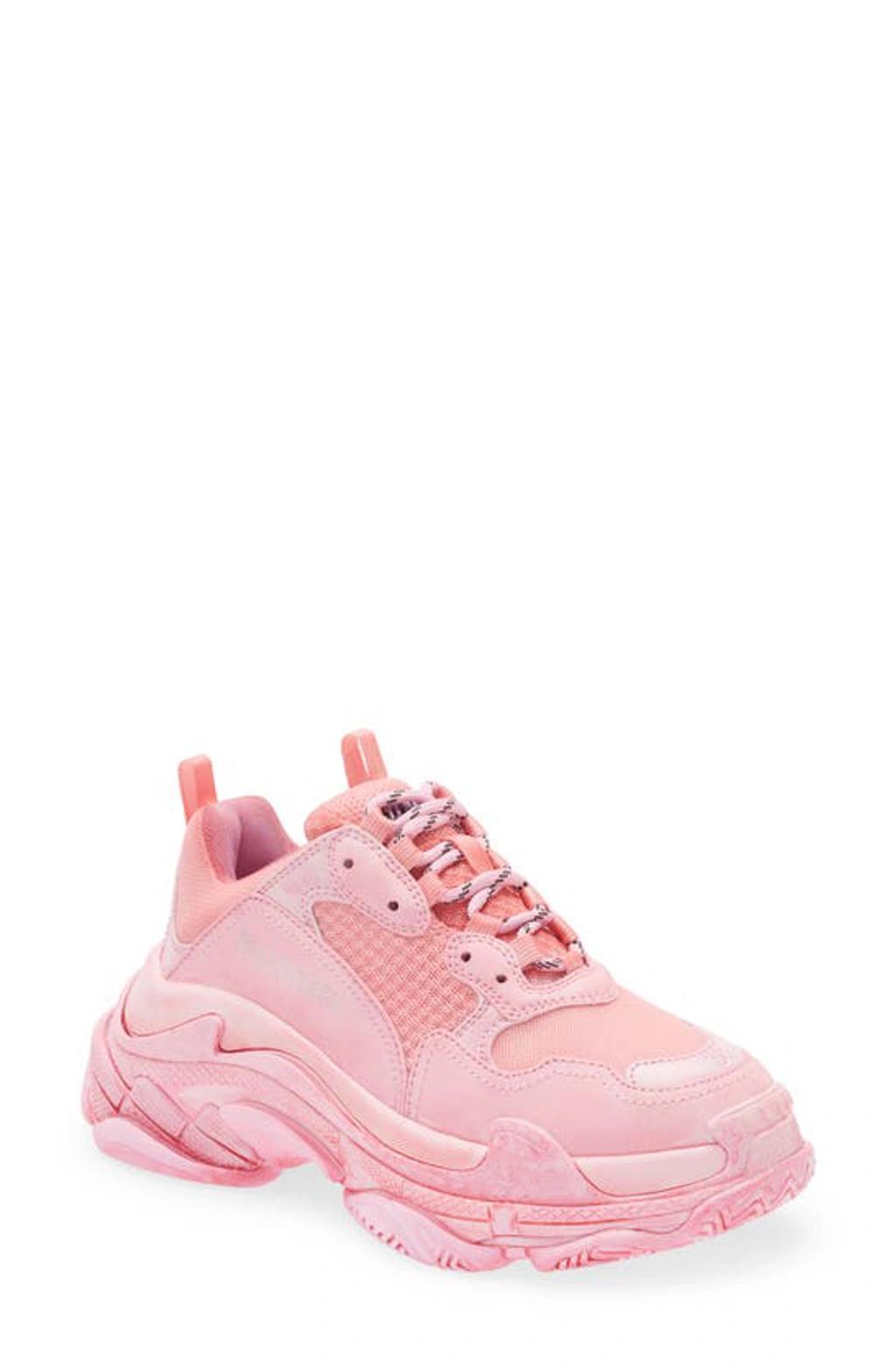 BALENCIAGA Triple S Sneaker In Pink White Product Image