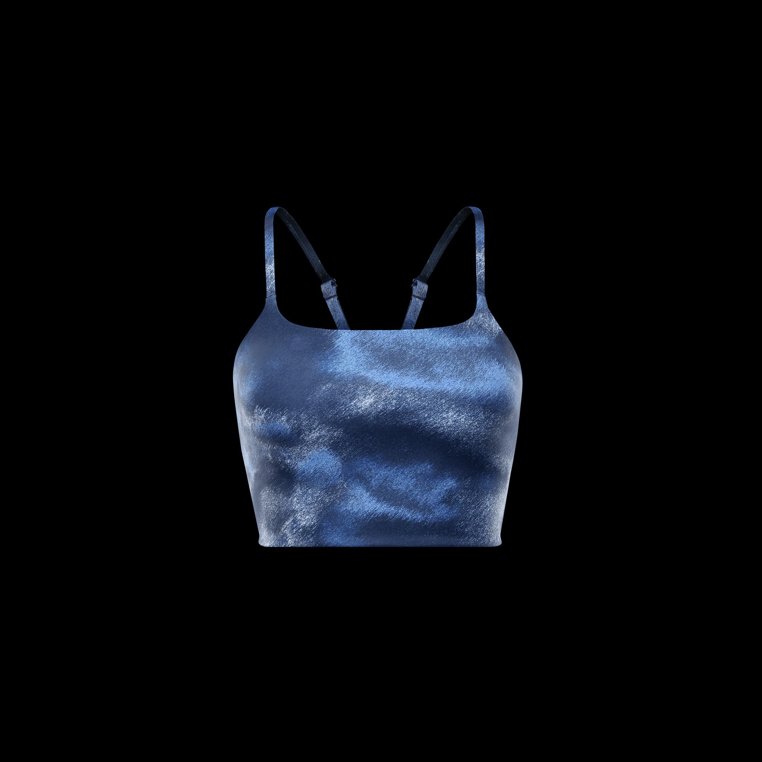 Nike Womens One Convertible Light-Support Lightly Lined Longline Printed Sports Bra Product Image