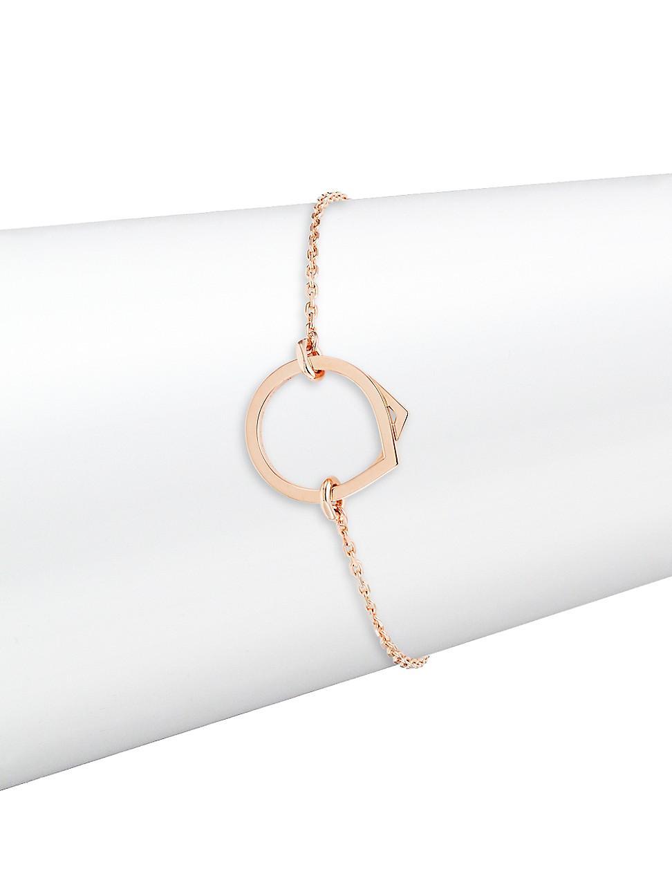 Womens Antifer 18K Rose Gold Chain Bracelet Product Image