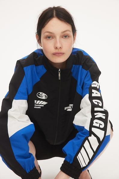 Oversized Printed Windbreaker Product Image