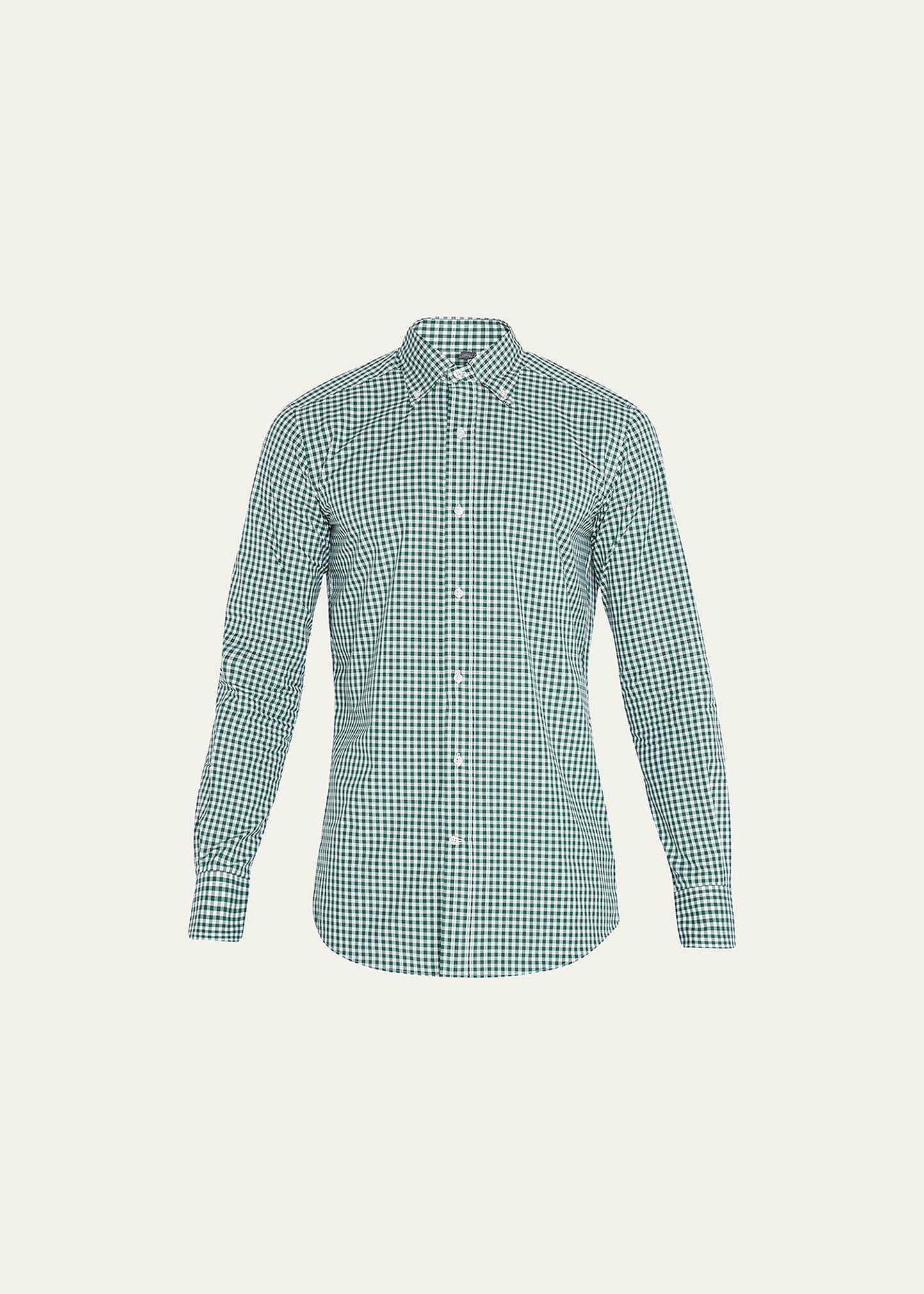 Mens Check-Print Sport Shirt Product Image