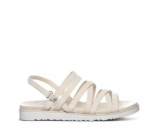 Bearpaw Crete Womens Strappy Slingback Sandals Ivory Product Image