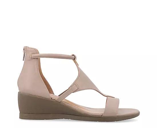 Journee Collection Womens Trayle Wide Wedge Sandal Product Image