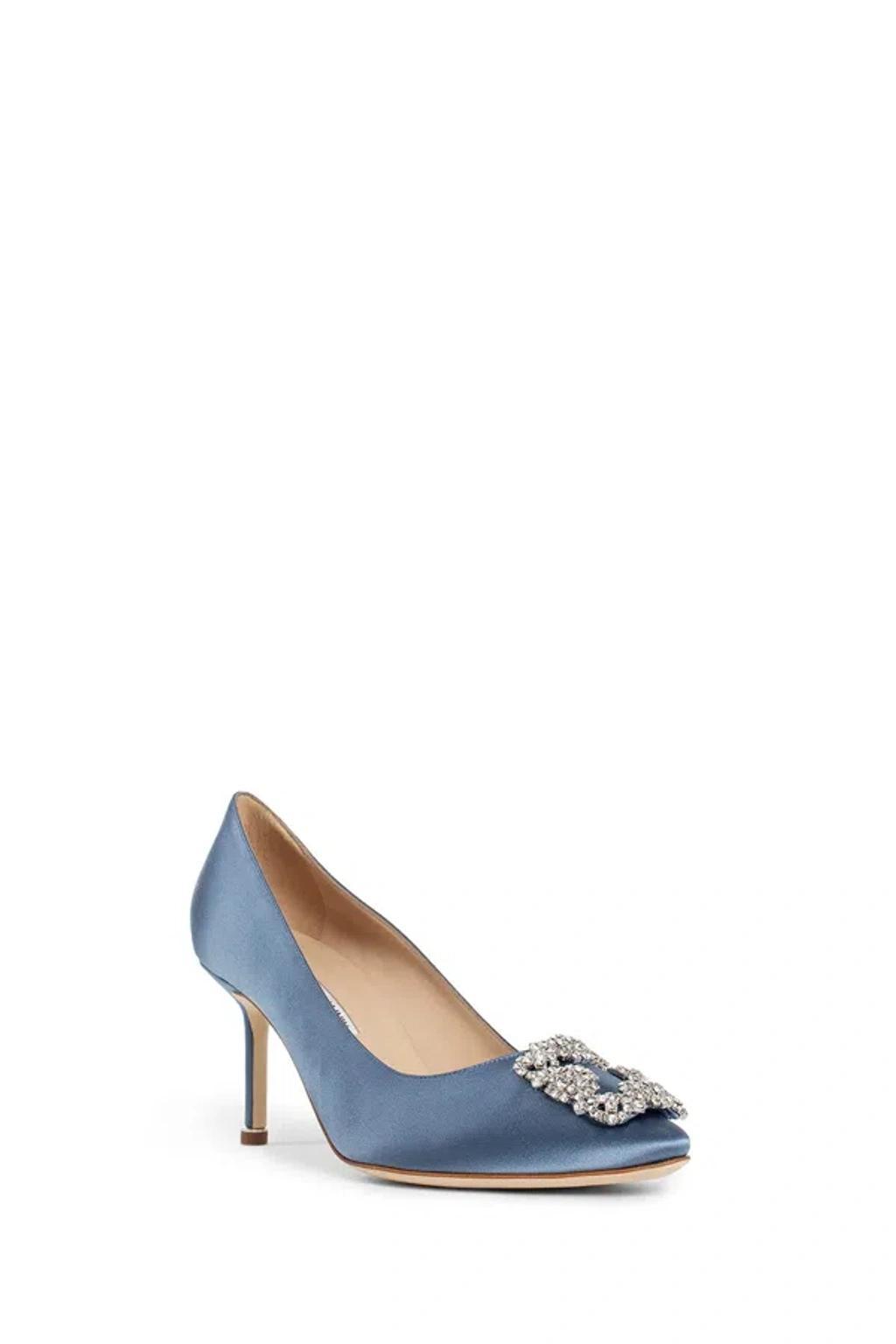 MANOLO BLAHNIK High Heel In Blue Product Image