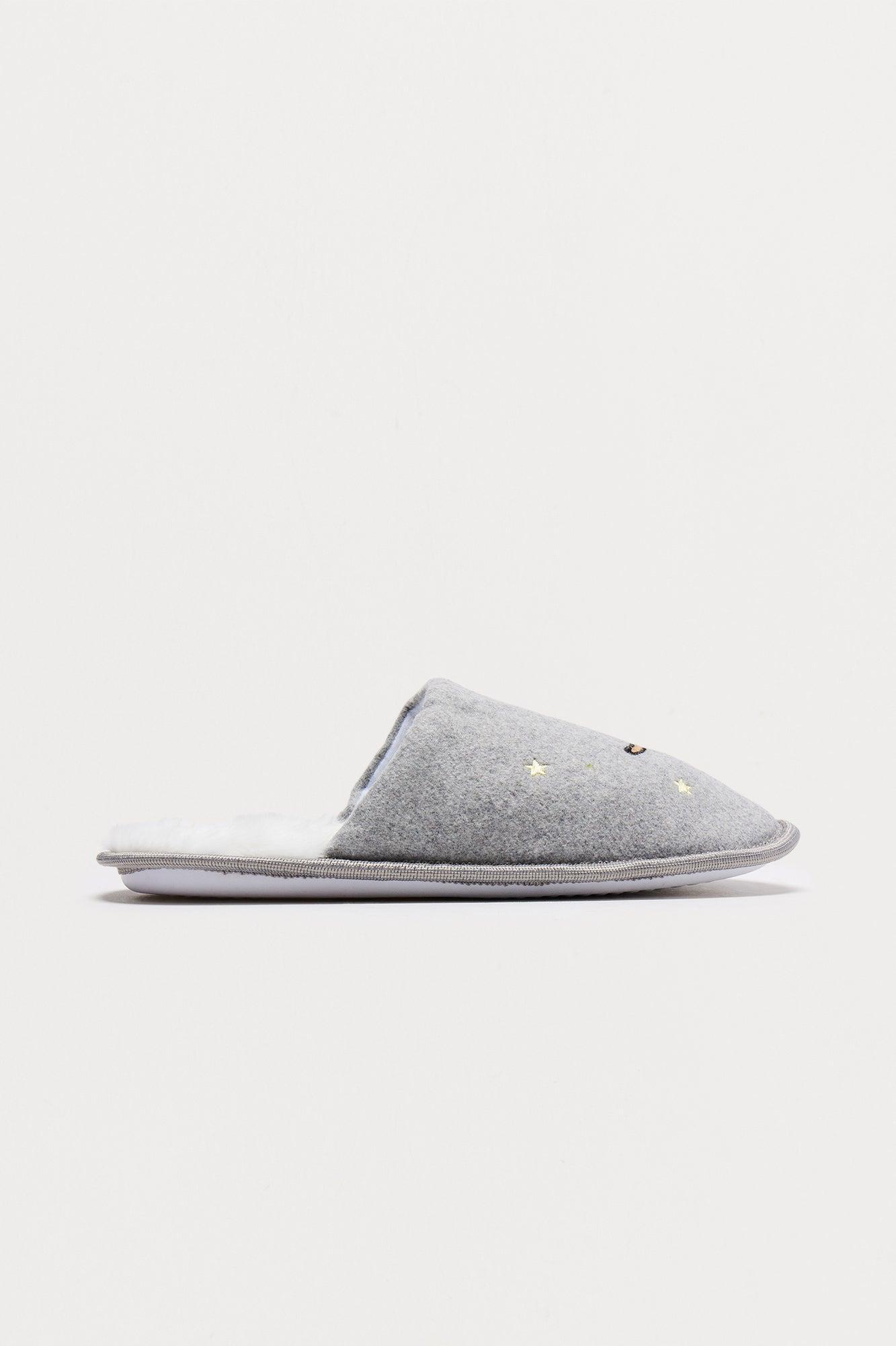 Puppy Love Slippers - Grey Product Image