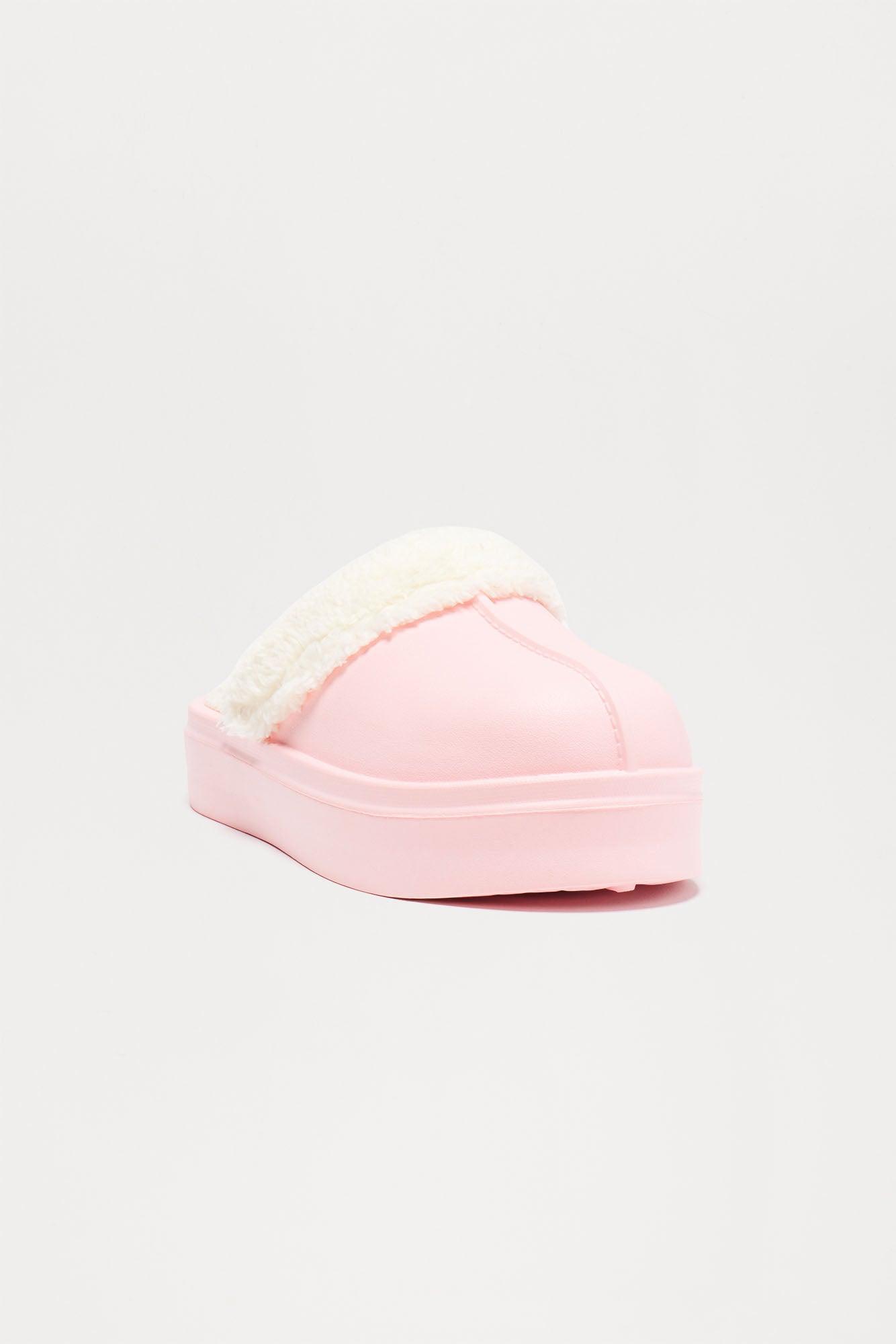 Staying Comfy Platform Slippers - Pink Product Image