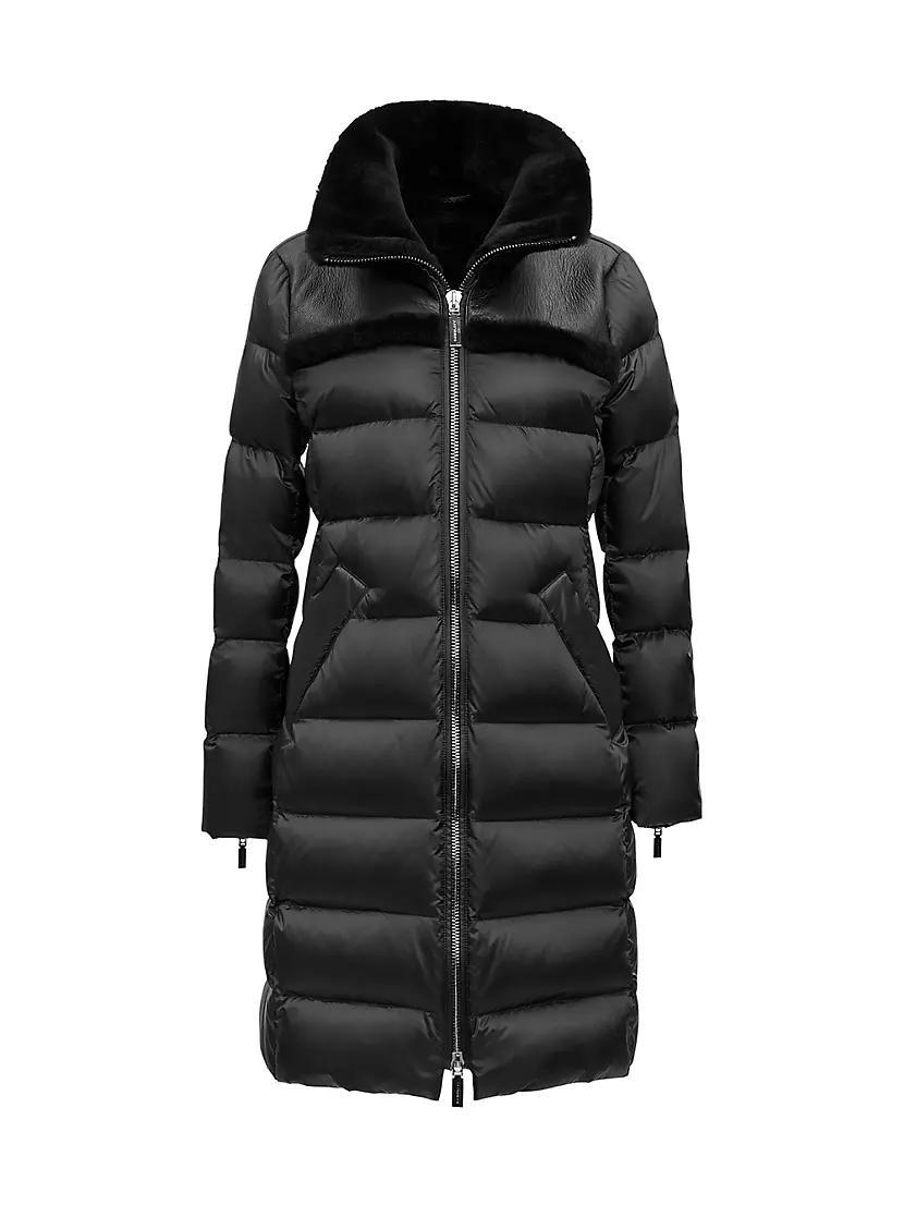 Milan Shearling-Trim Puffer Coat Product Image