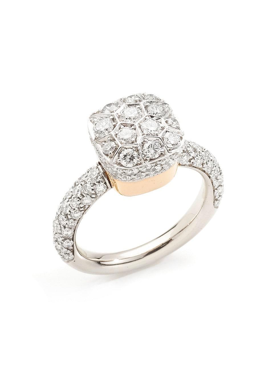 Womens Nudo Classic 18K Rose Gold, 18K White Gold & Diamond Ring Product Image