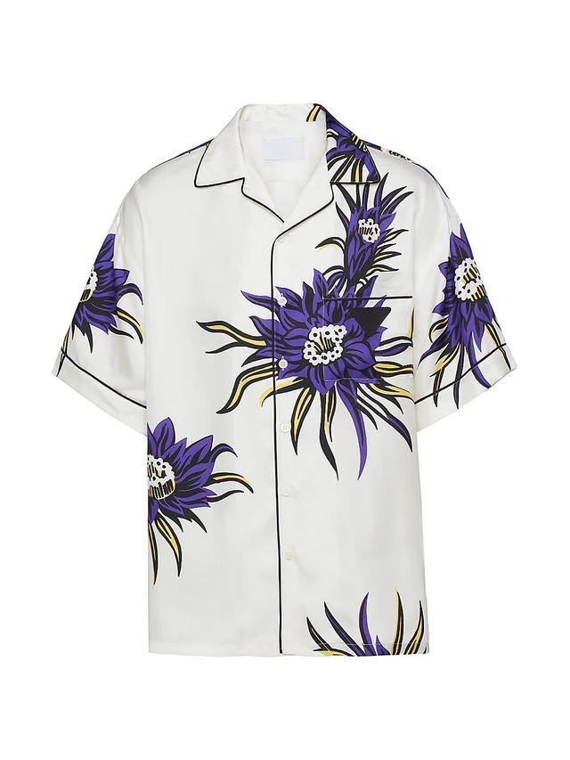 Mens Short Sleeve Silk Shirt Product Image