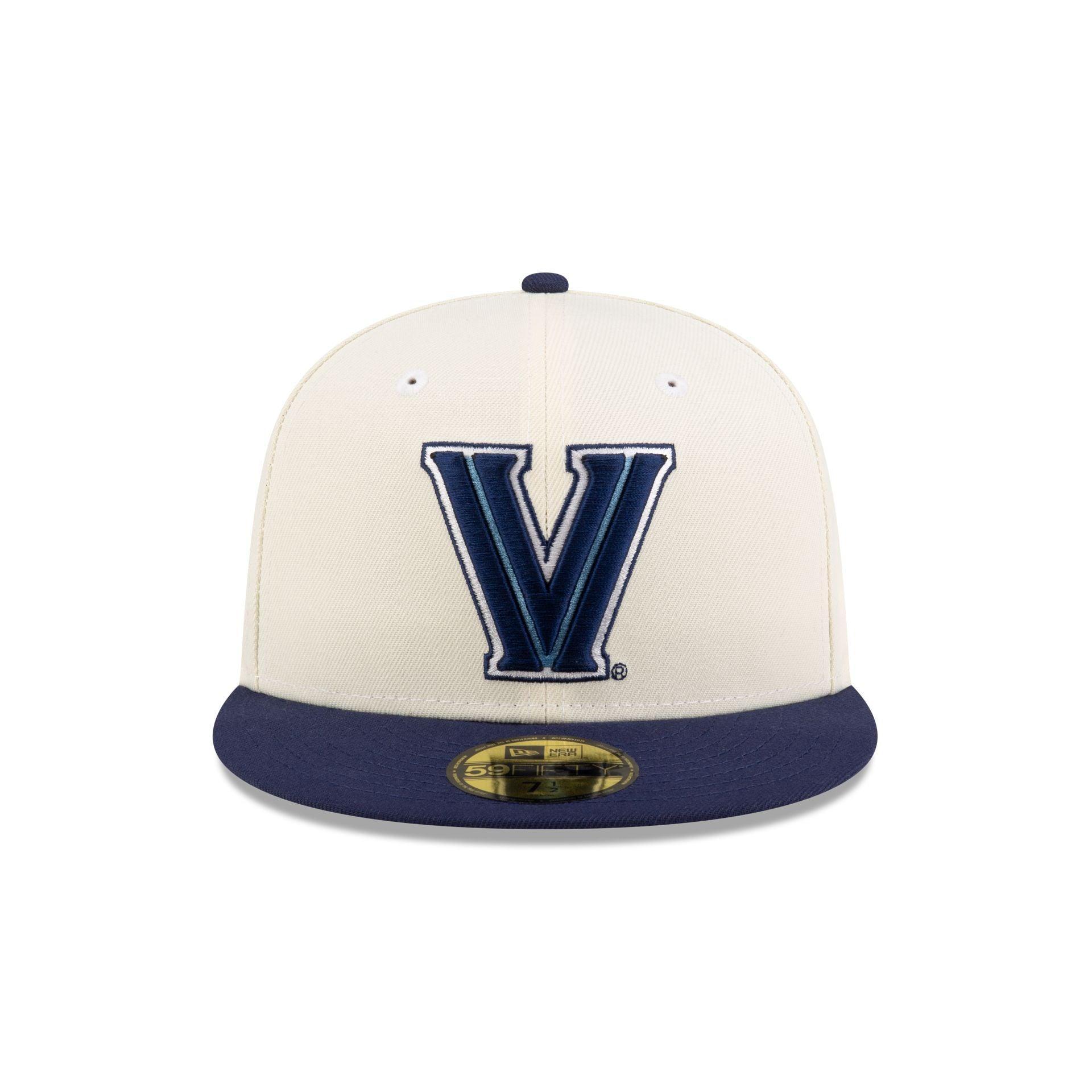 Villanova Wildcats White 59FIFTY Fitted Hat Male Product Image