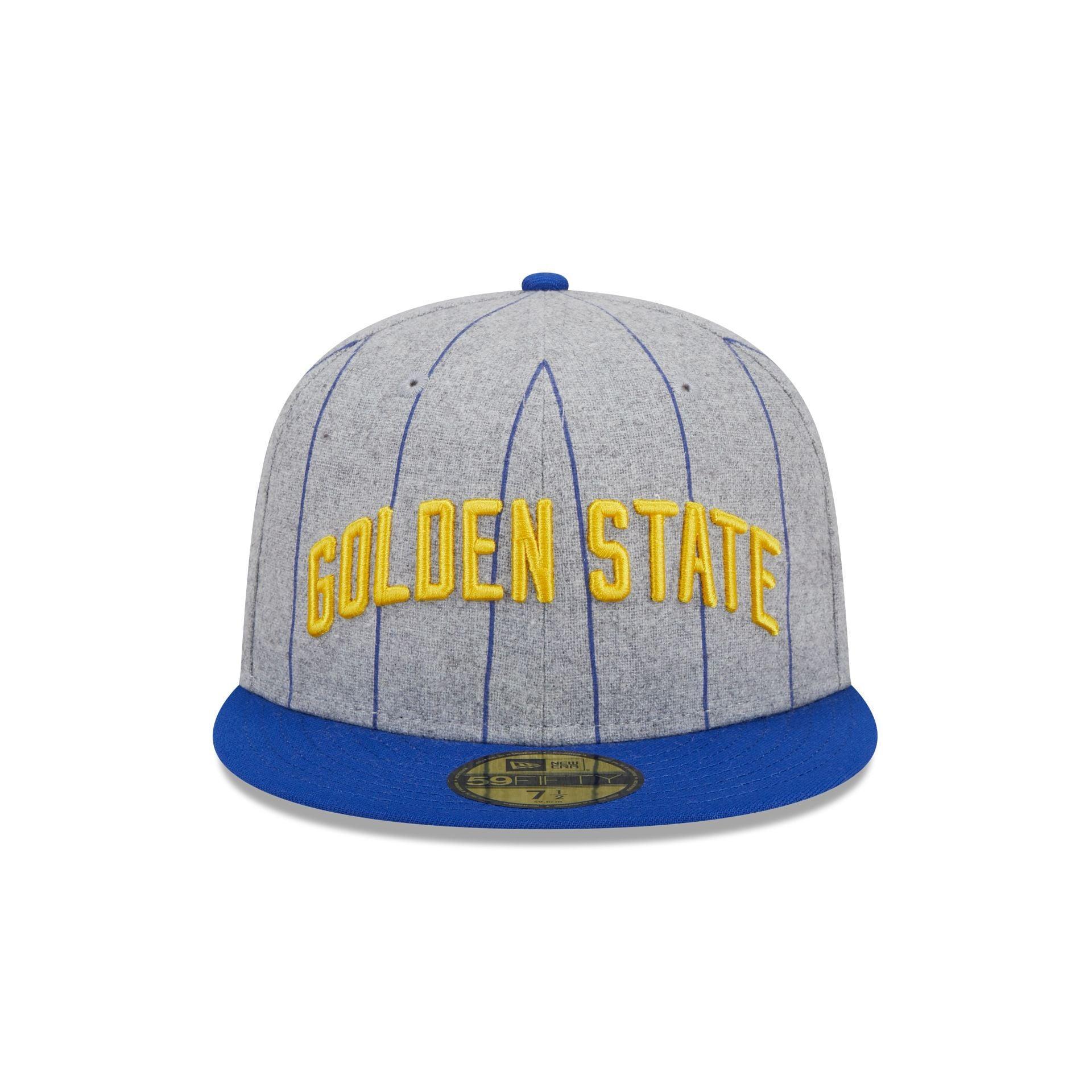 Golden State Warriors Heather Pinstripe 59FIFTY Fitted Hat Male Product Image