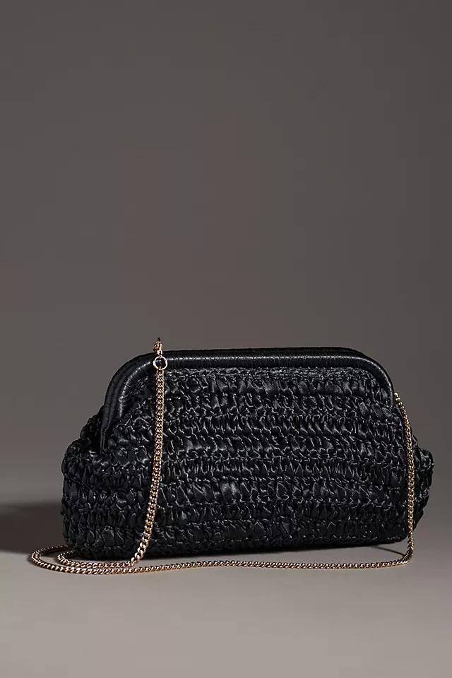 By Anthropologie Metallic Crochet Clutch Product Image