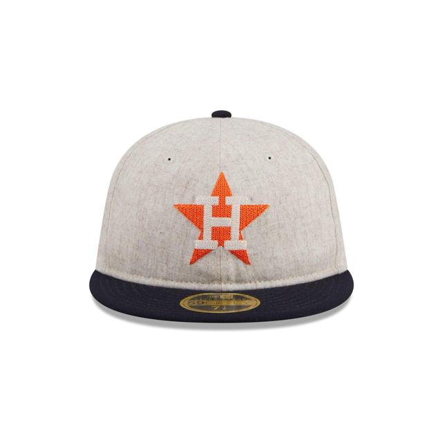 Houston Astros Melton Wool Retro Crown 59FIFTY Fitted Hat Male Product Image