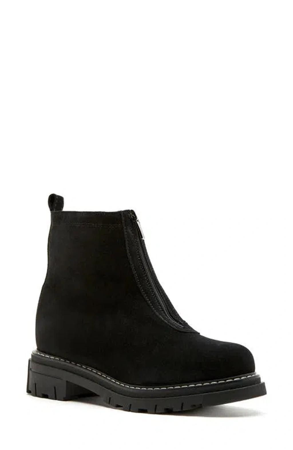 LA CANADIENNE Deon Genuine Shearling Waterproof Bootie In Black Product Image