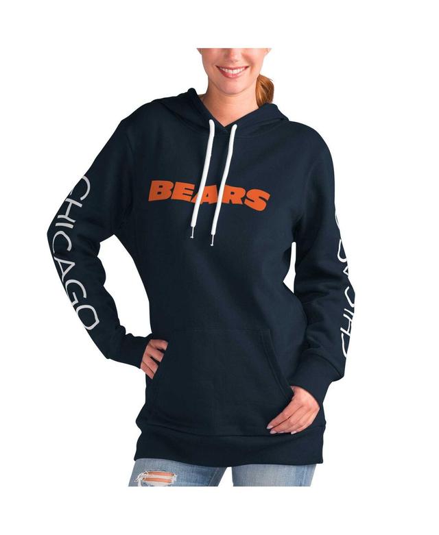 Womens G-iii 4Her by Carl Banks Navy Chicago Bears Extra Inning Pullover Hoodie Product Image