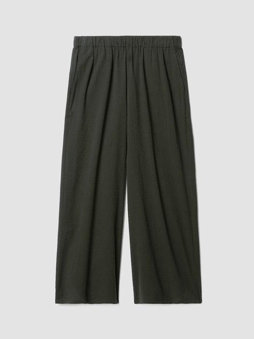 Organic Cotton Ripple Wide-Leg Pant Product Image