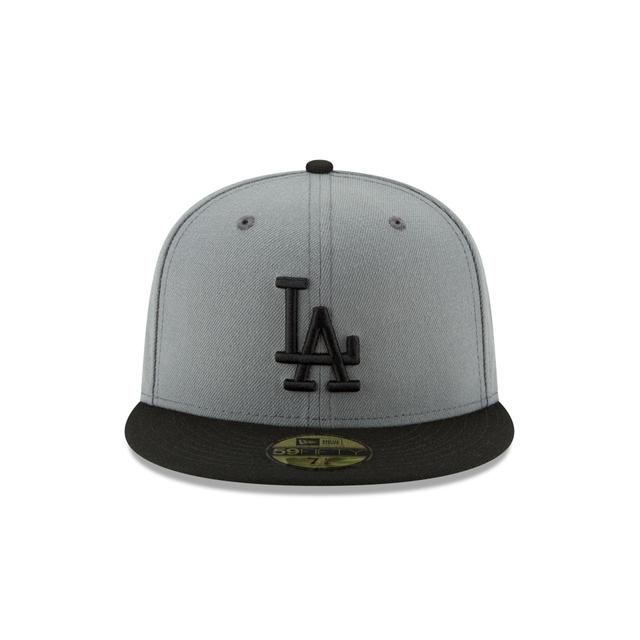 Los Angeles Dodgers World Series Champions Gray 59FIFTY Fitted Hat Male Product Image