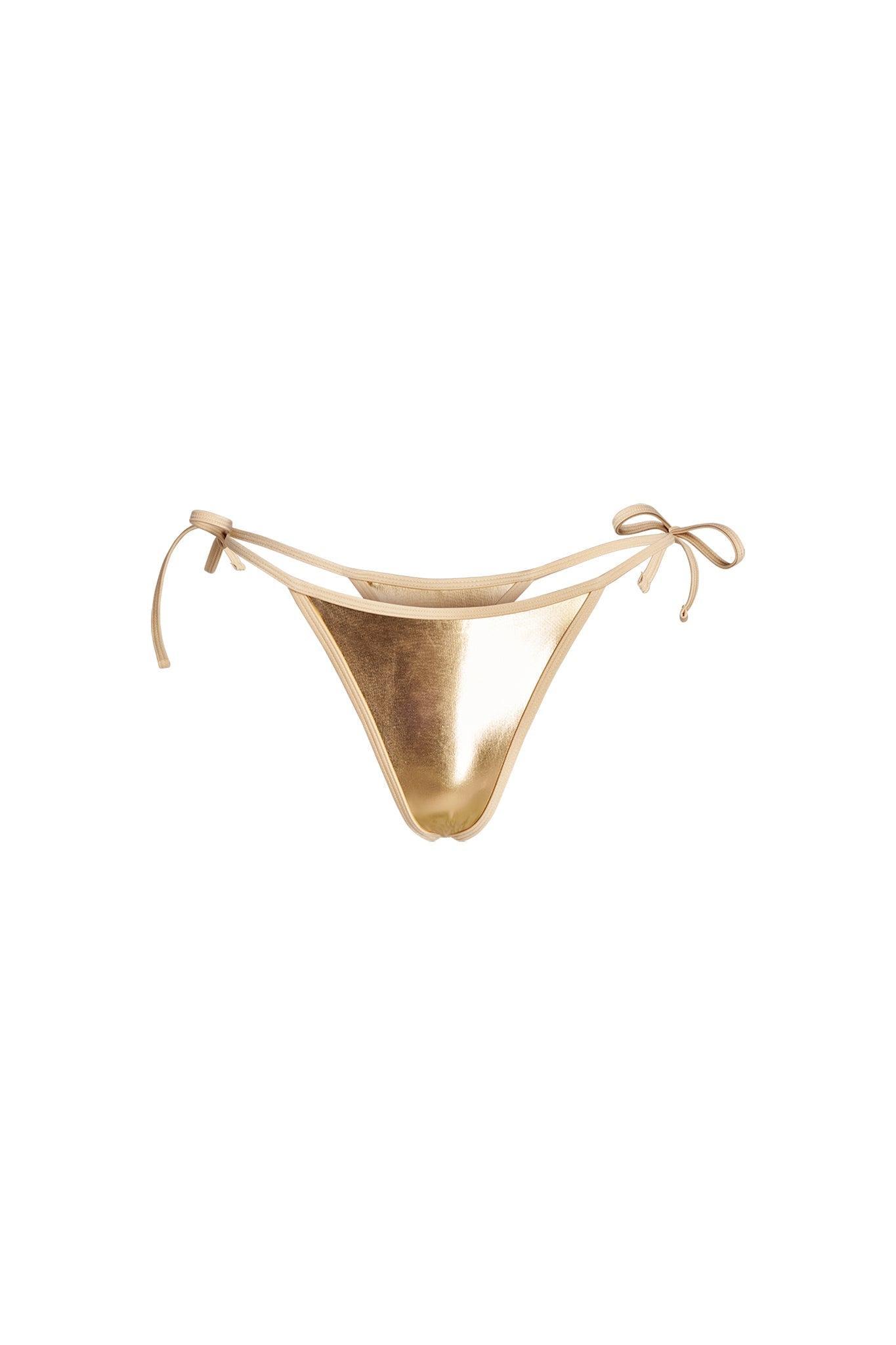 ALOHI BIKINI BOTTOM - GOLD Product Image