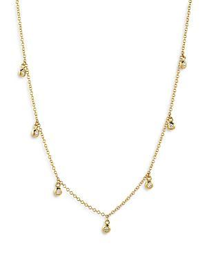 Zoe Lev 14K Yellow Gold Diamond Charm Necklace, 18 Product Image