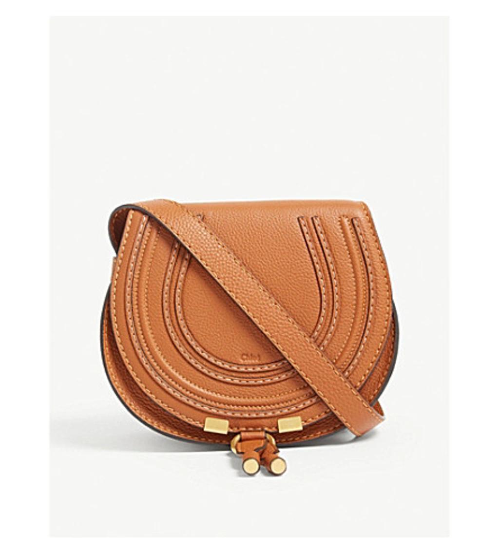 Womens Tan Marcie Leather Cross-body Bag product image