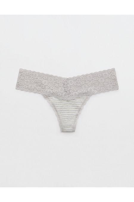 Superchill Vintage Lace Cotton Thong Underwear Women's Product Image