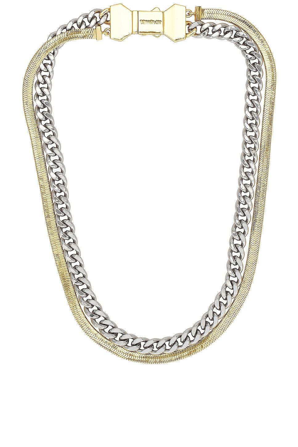 Demarson Nadine Necklace Metallic Gold.. Product Image