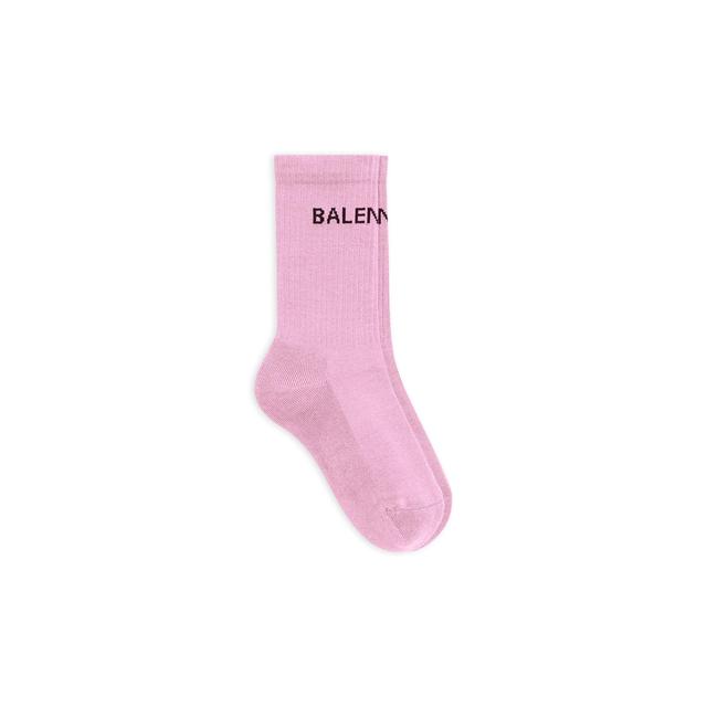 Women's Balenciaga Tennis Socks in Pink Product Image