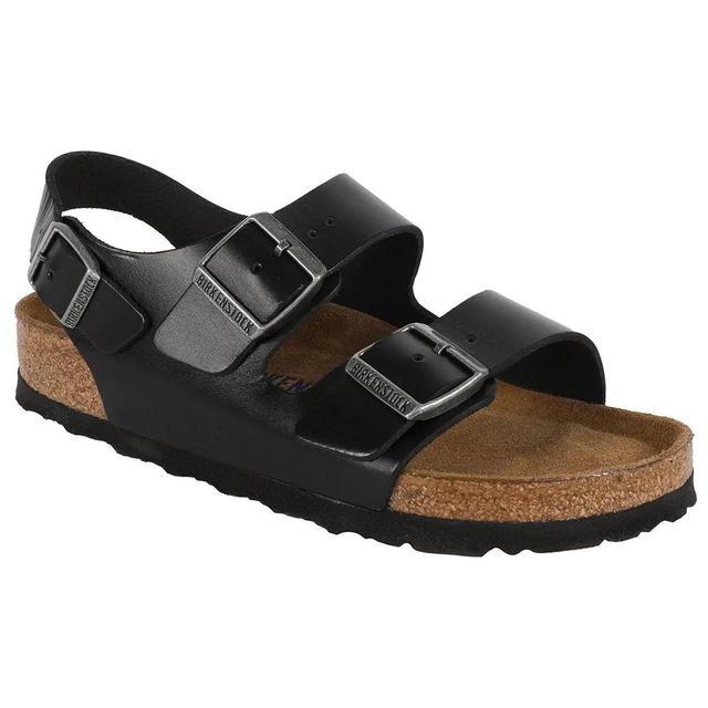 Birkenstock Milano Soft Footbed Smooth Leather Sandals Product Image