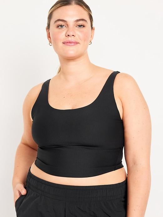 Light Support PowerSoft Ribbed Longline Sports Bra Product Image